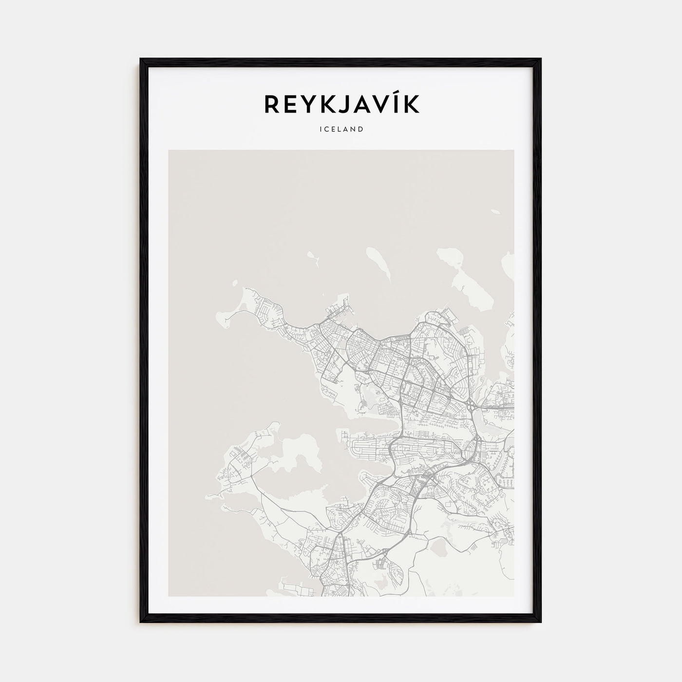 Reykjavík Map Portrait Poster