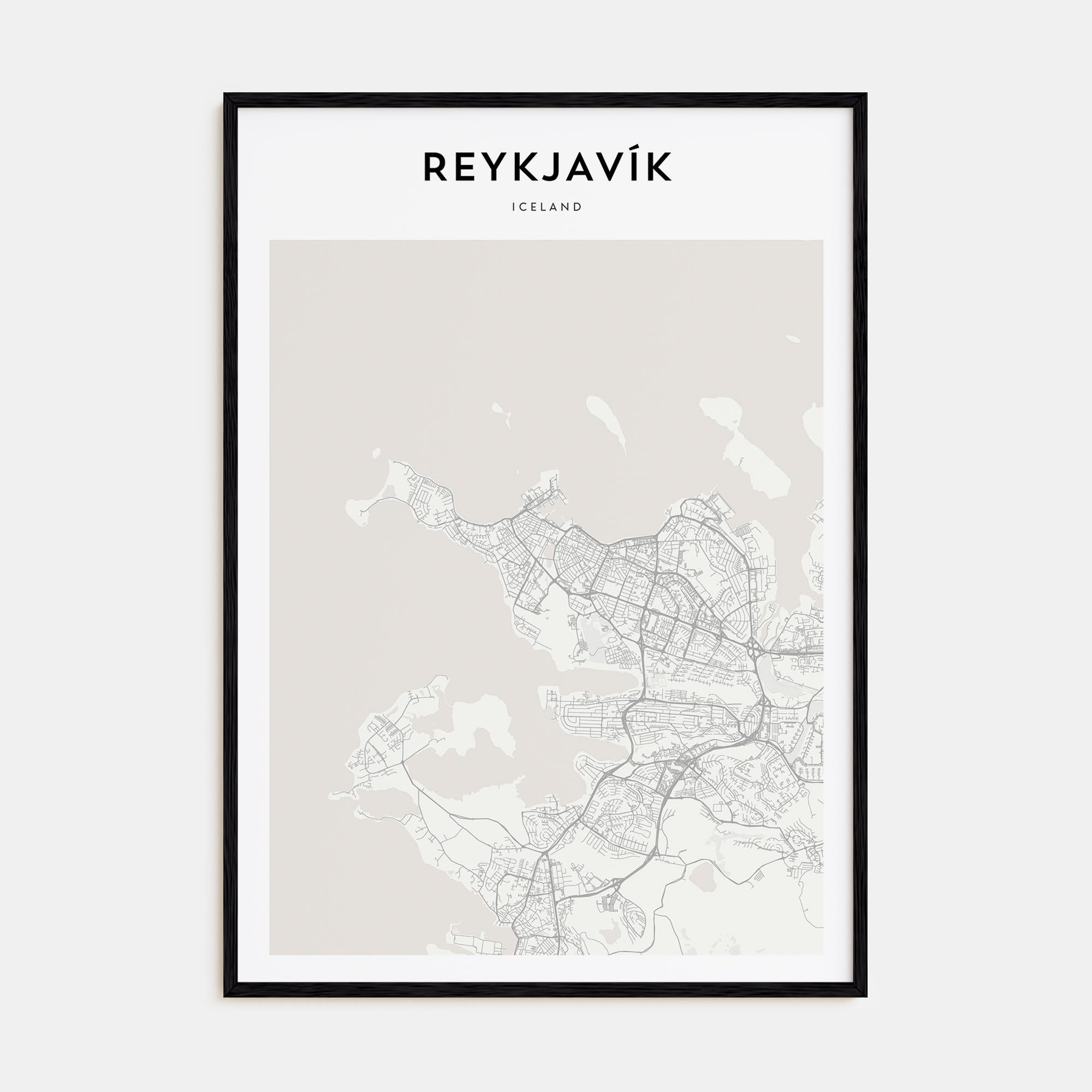 Reykjavík Map Portrait Poster