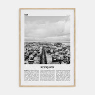 Reykjavík Travel B&W Poster