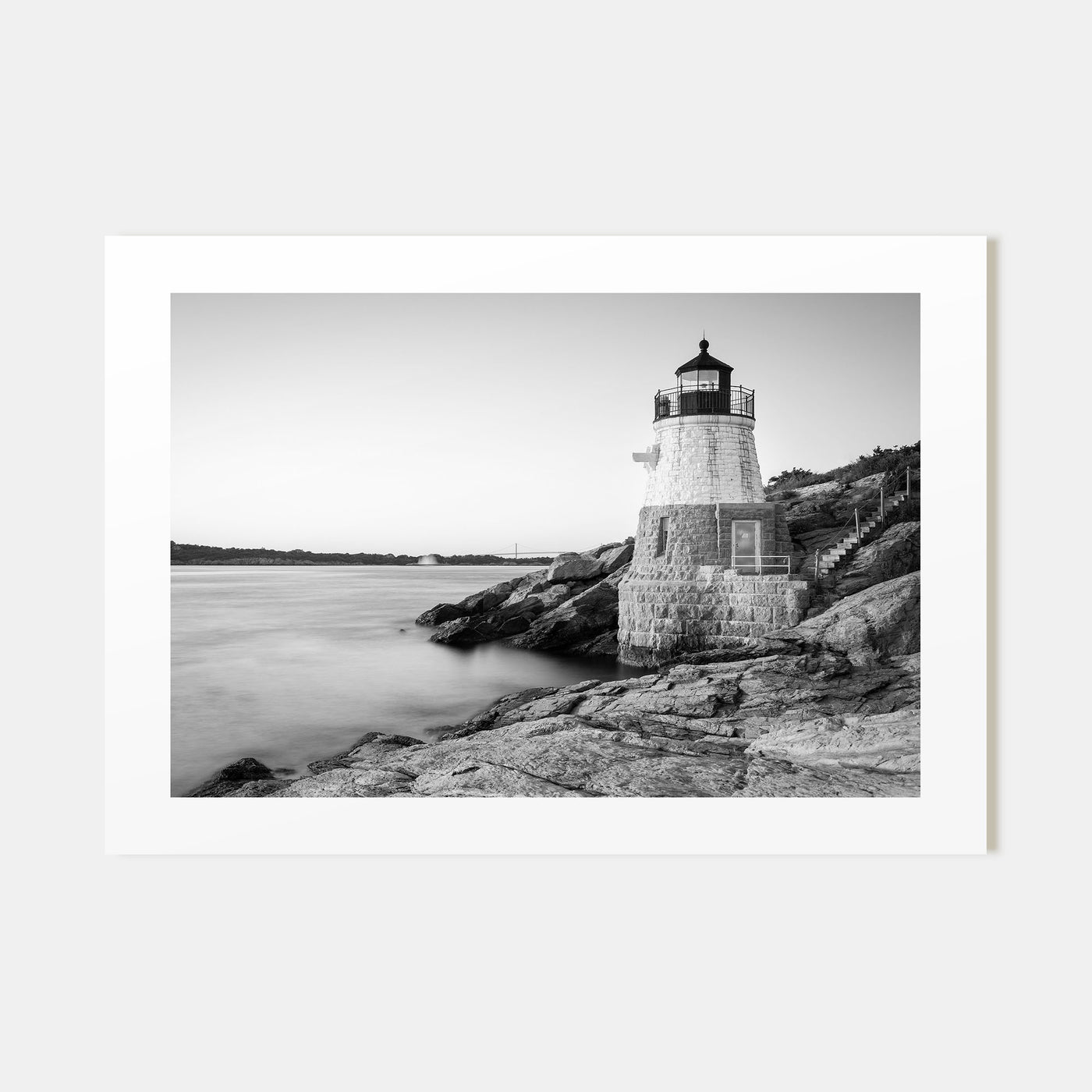 Rhode Island Landscape B&W Poster