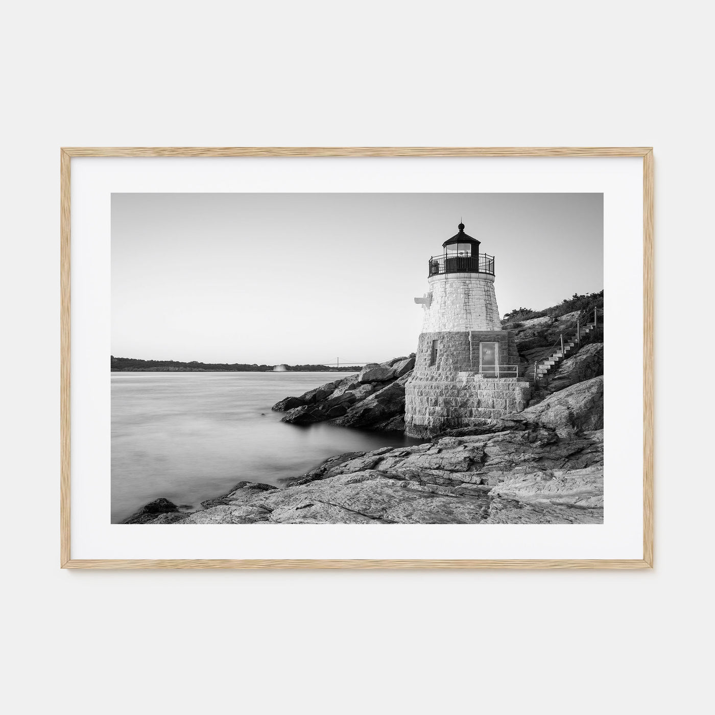 Rhode Island Landscape B&W Poster