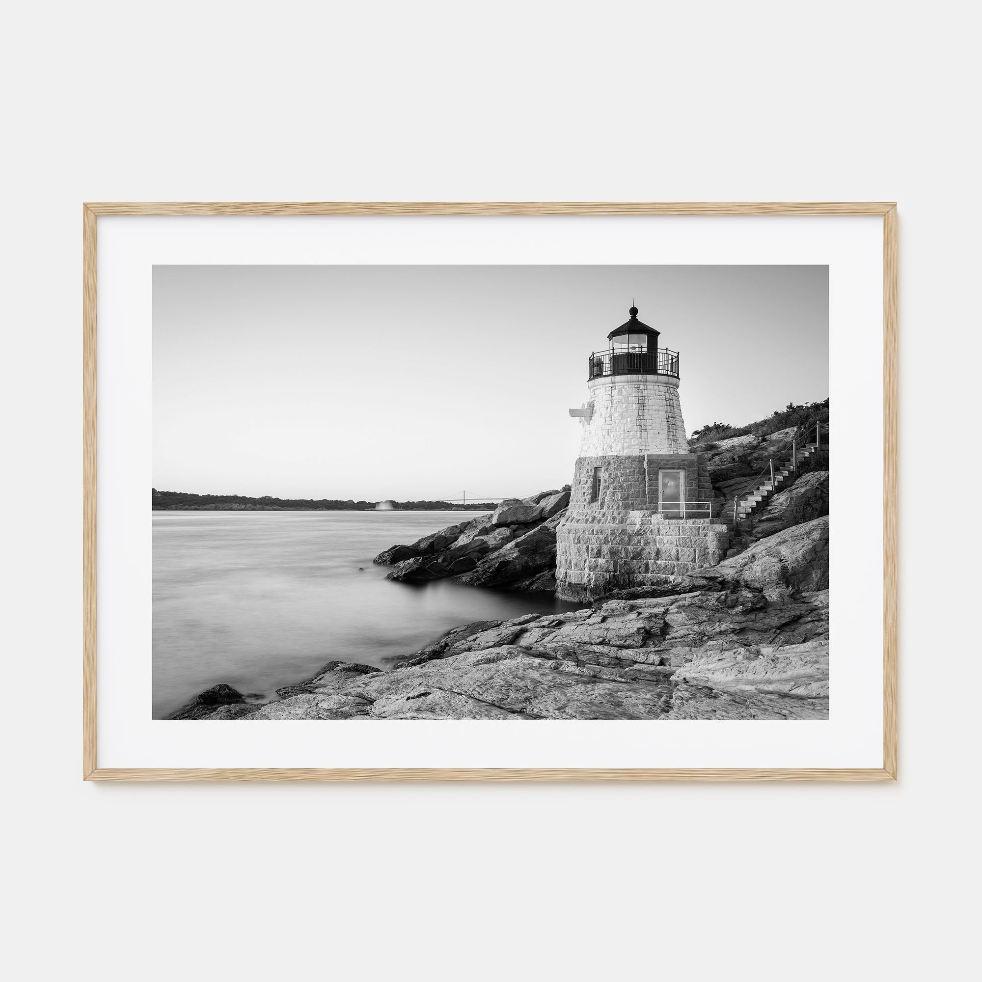 Rhode Island Landscape B&W Poster