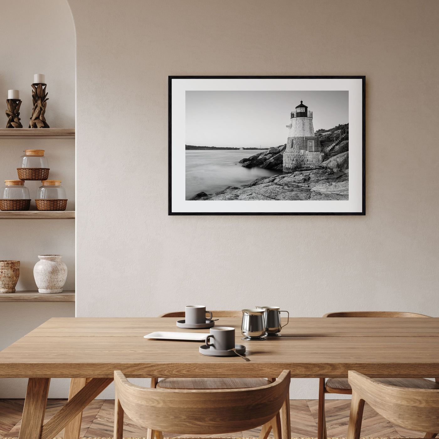 Rhode Island Landscape B&W Poster