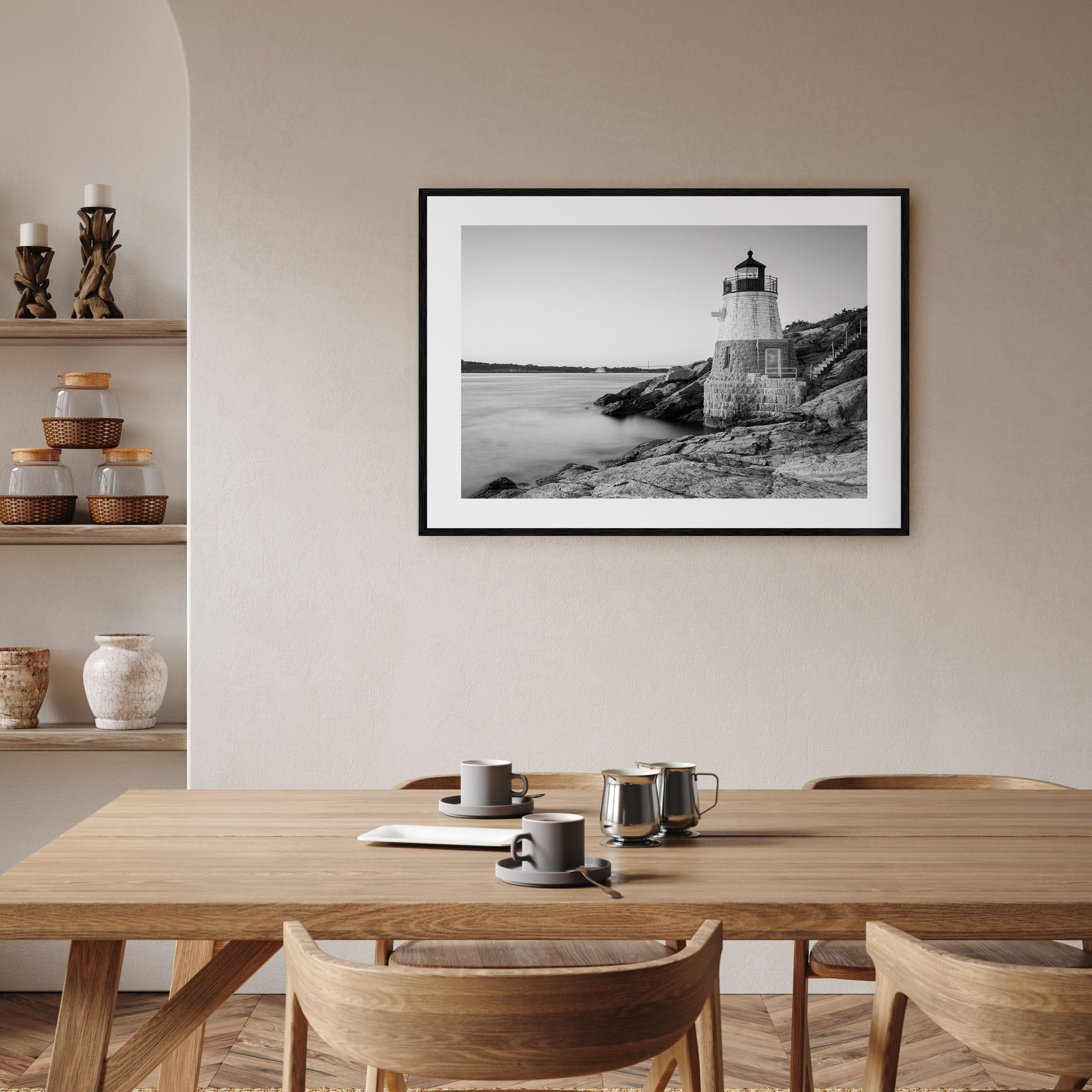 Rhode Island Landscape B&W Poster