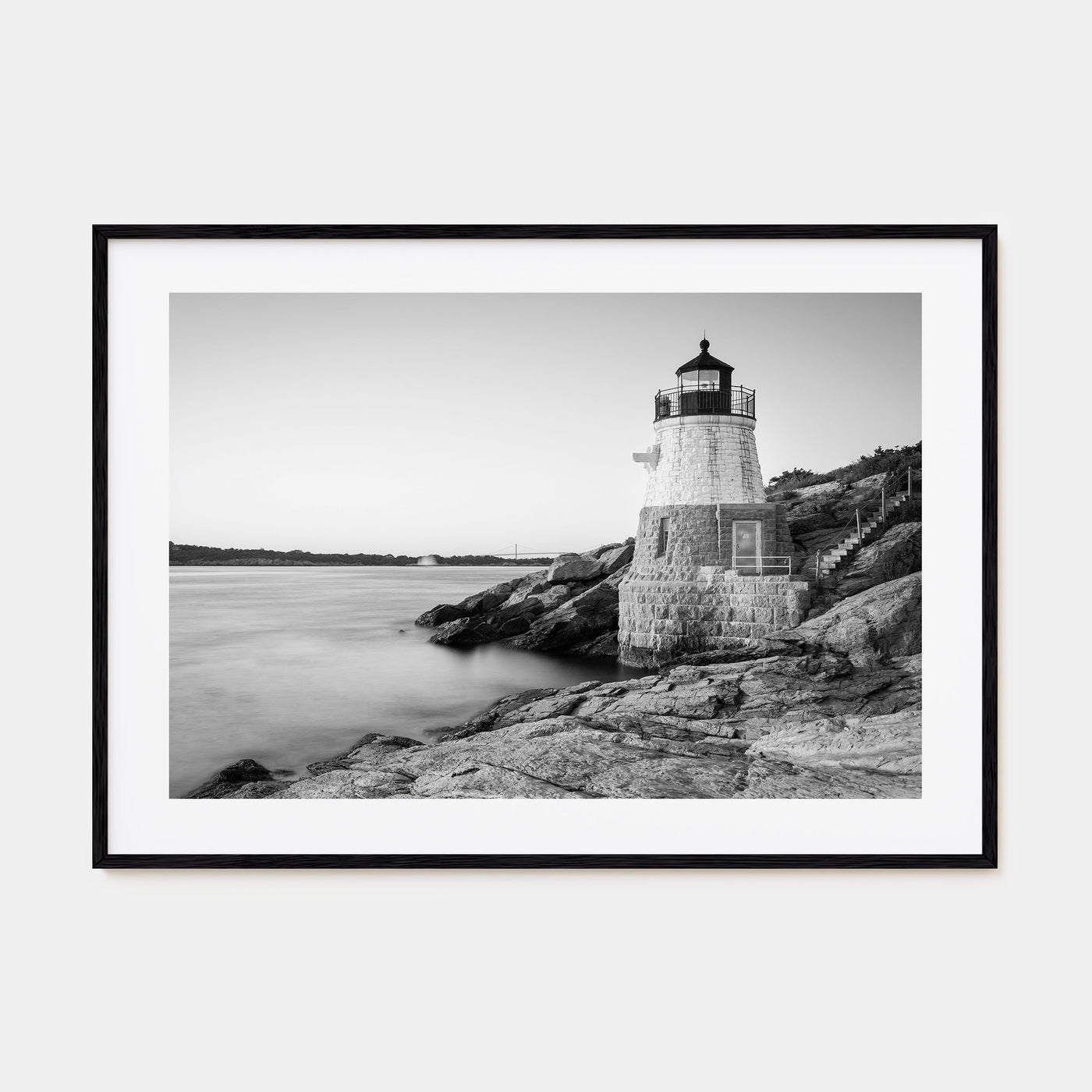 Rhode Island Landscape B&W Poster
