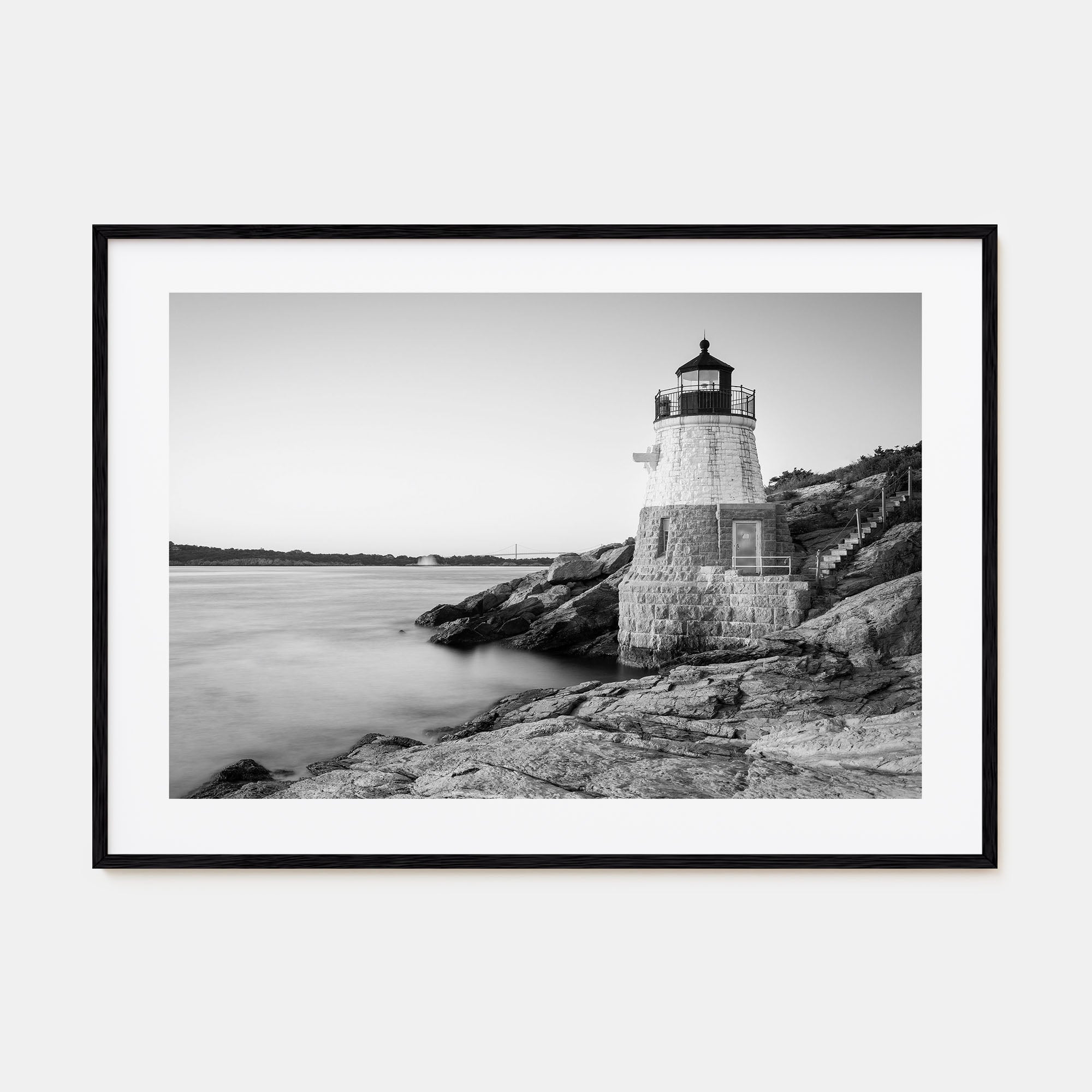 Rhode Island Landscape B&W Poster