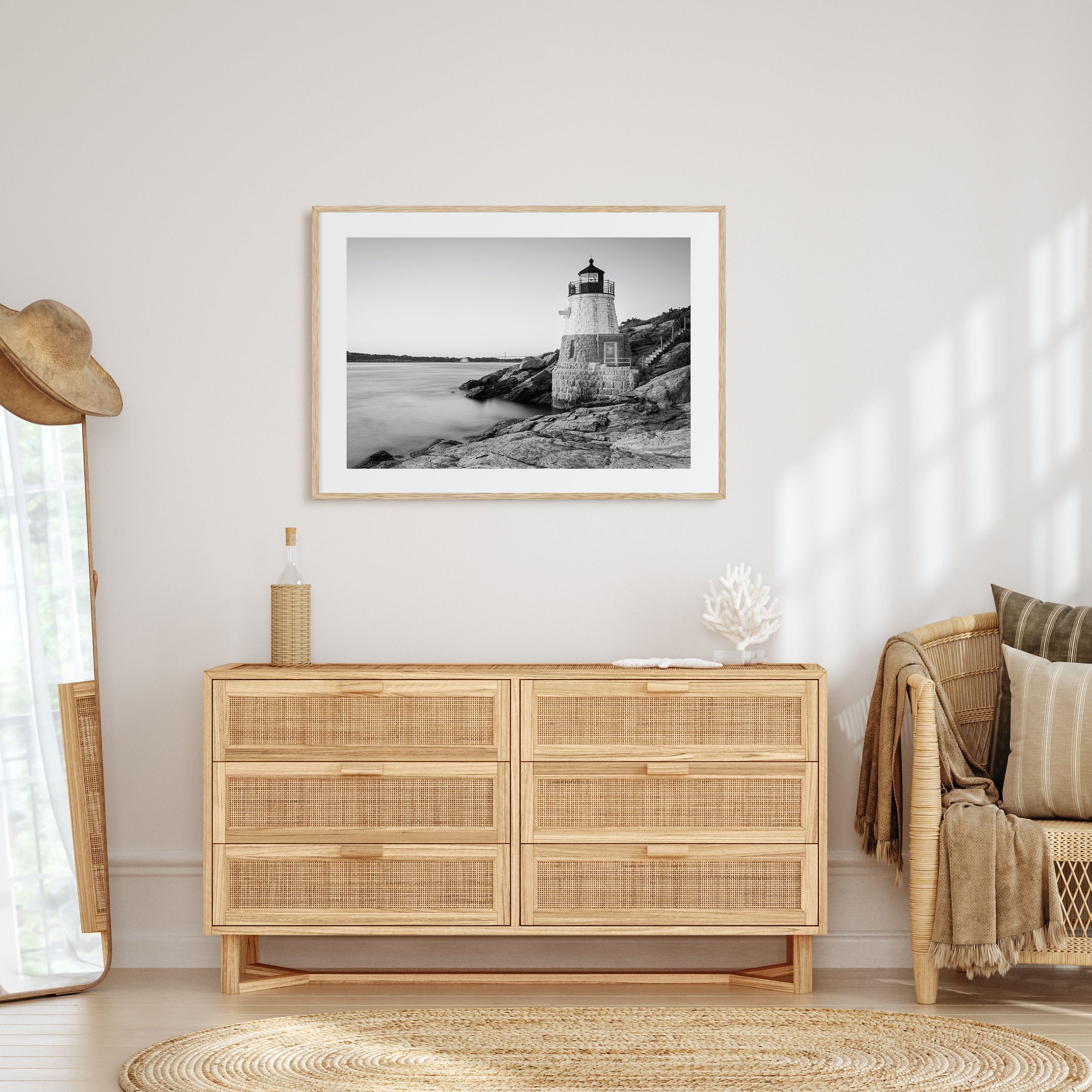Rhode Island Landscape B&W Poster