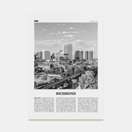 Richmond Travel B&W No 1 Poster