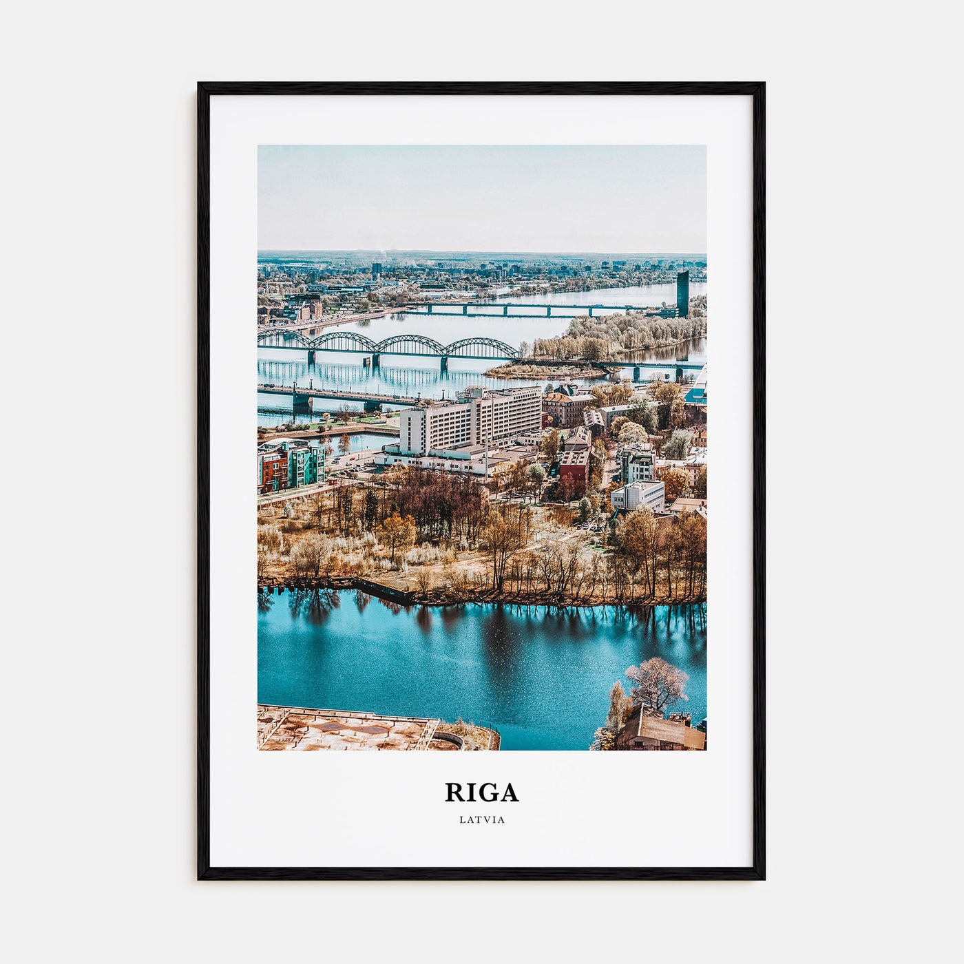 Riga Portrait Color Poster
