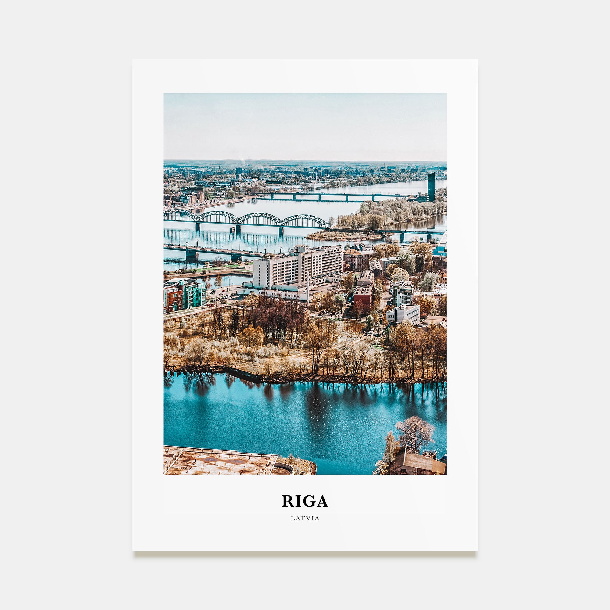 Riga Portrait Color Poster