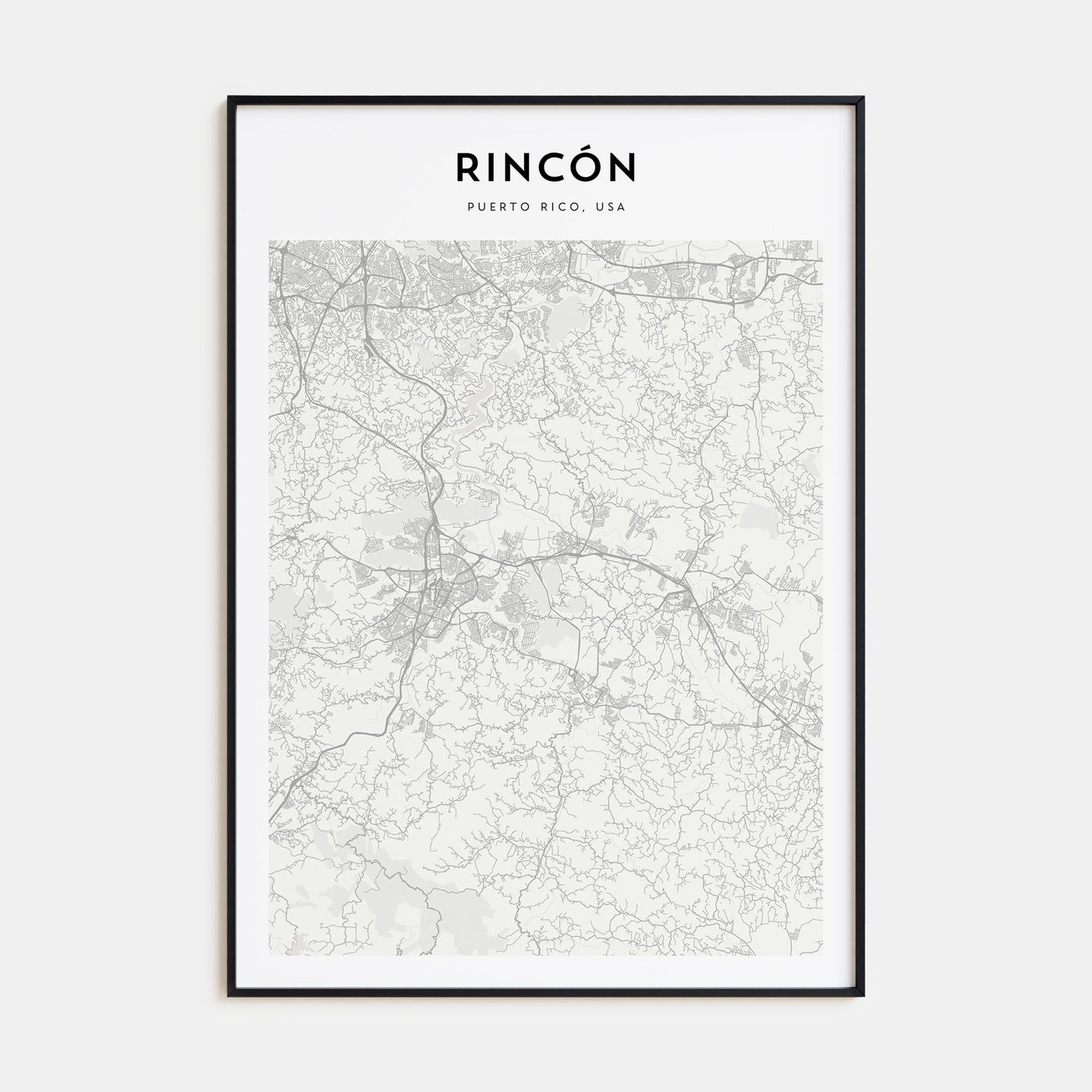 Rincón Map Portrait Poster