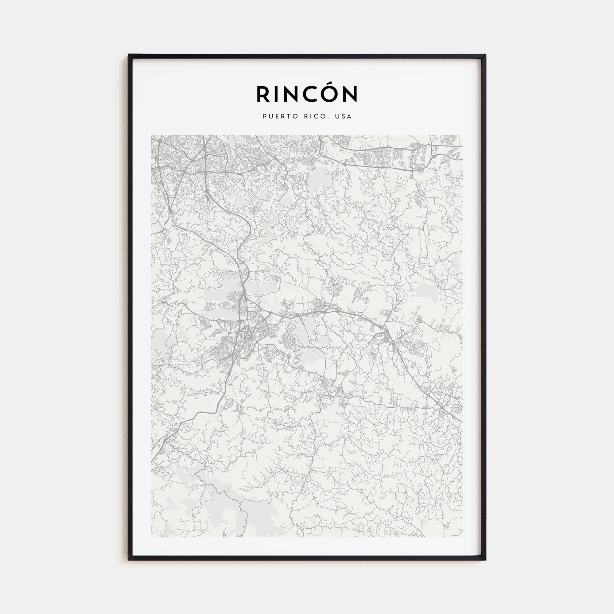 Rincón Map Portrait Poster