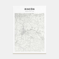 Rincón Map Portrait Poster