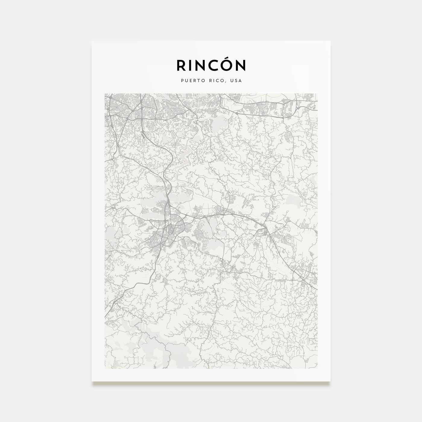 Rincón Map Portrait Poster