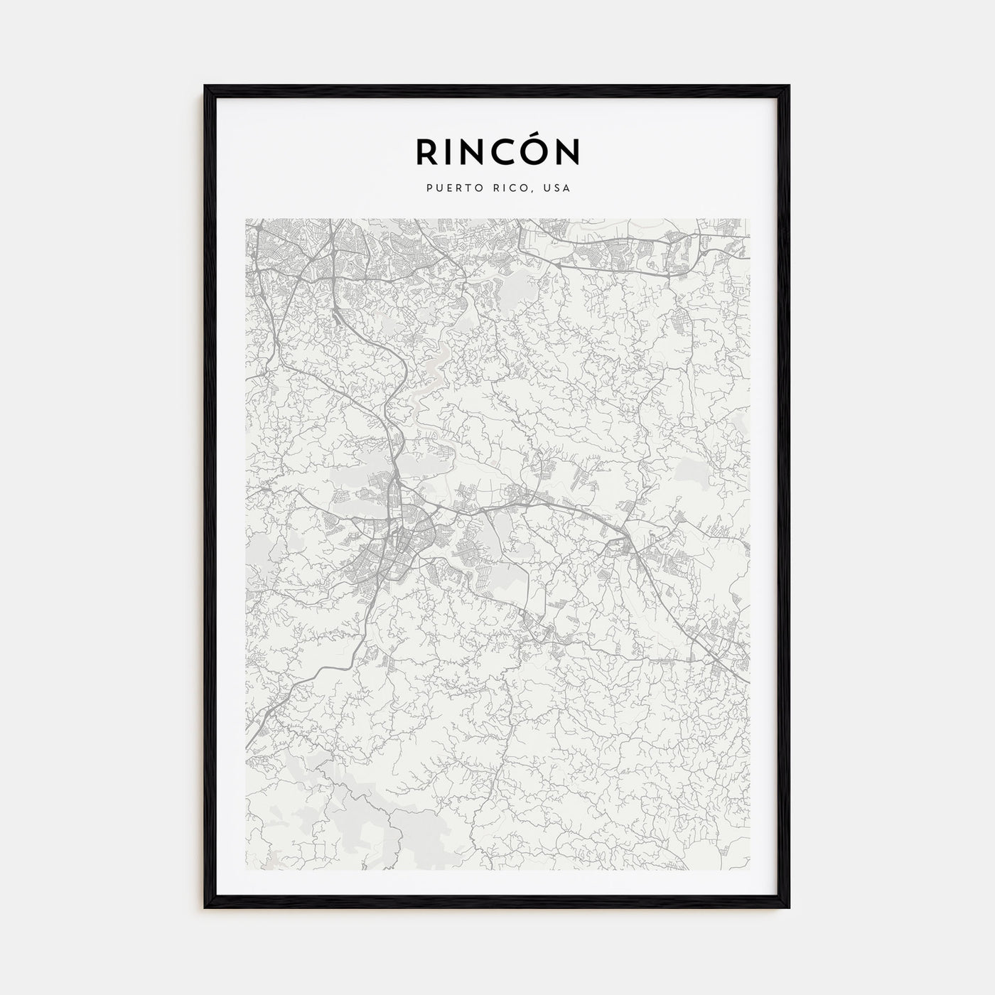 Rincón Map Portrait Poster