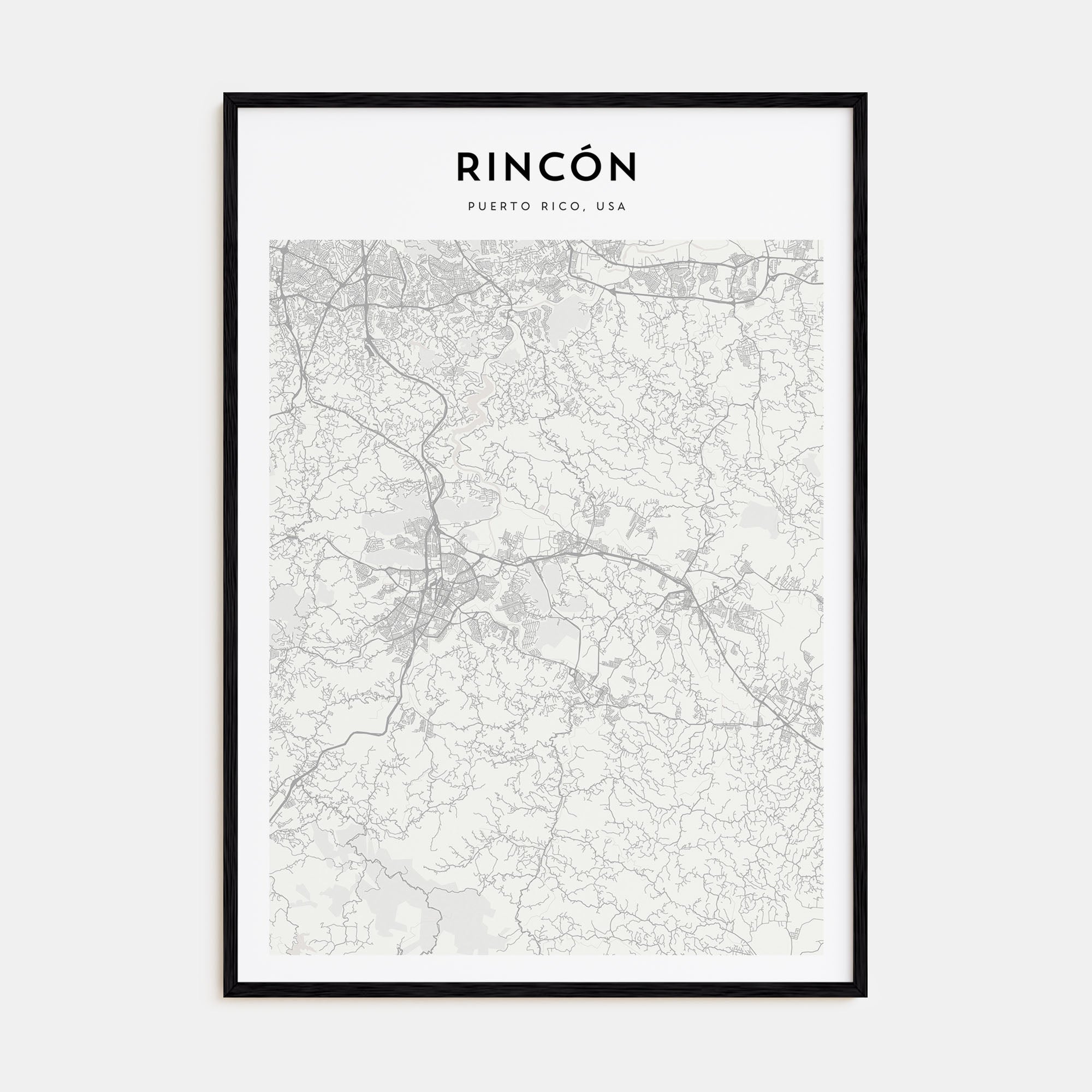Rincón Map Portrait Poster