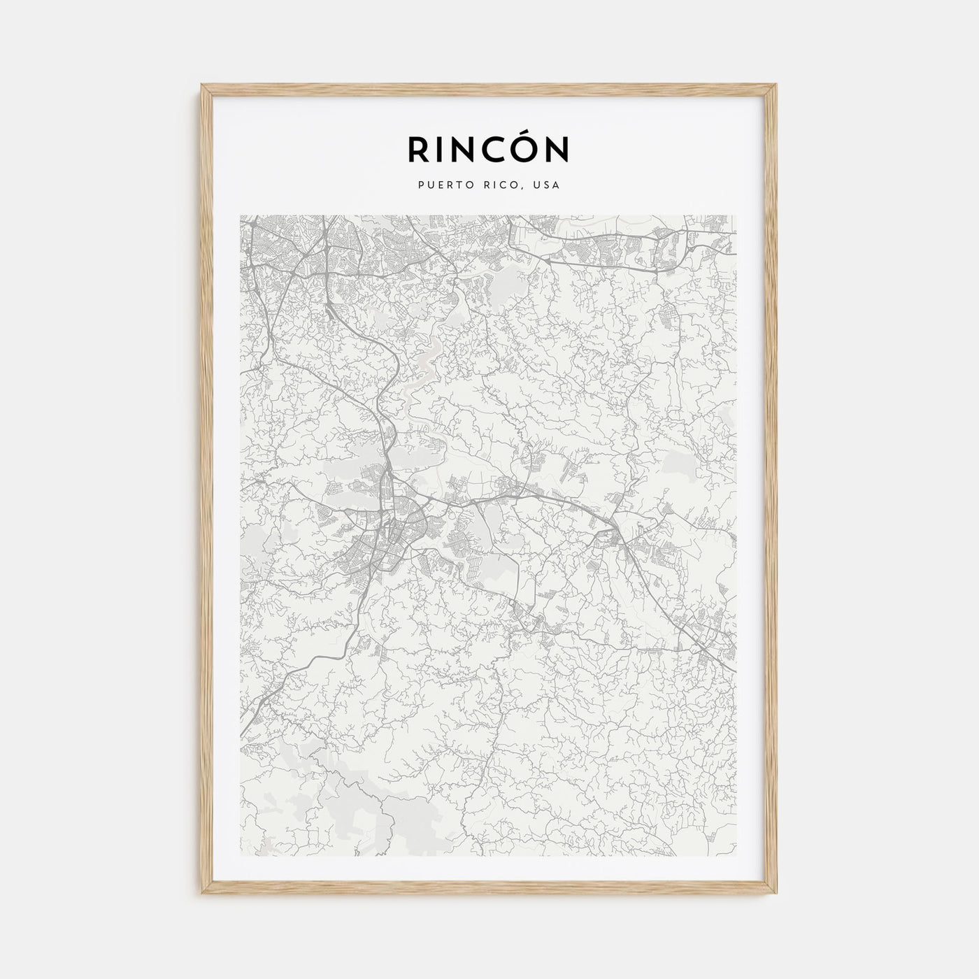 Rincón Map Portrait Poster