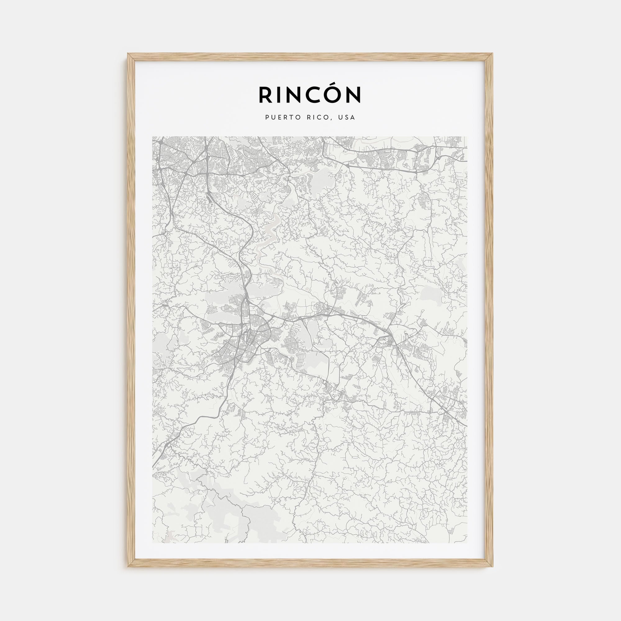 Rincón Map Portrait Poster
