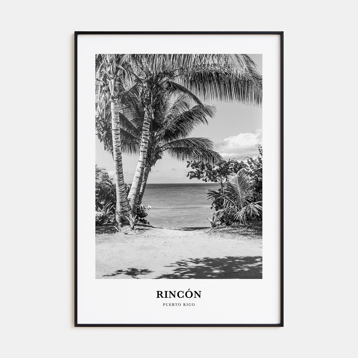 Rincón Portrait B&W Poster