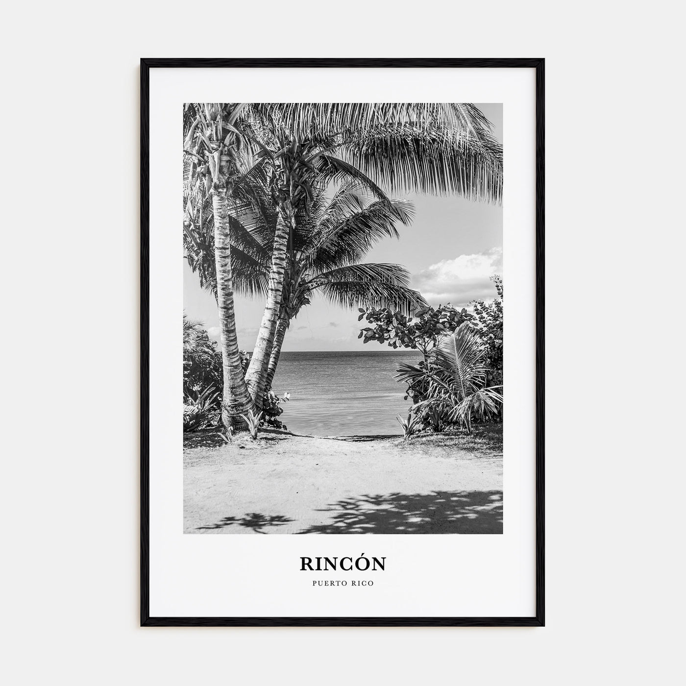 Rincón Portrait B&W Poster