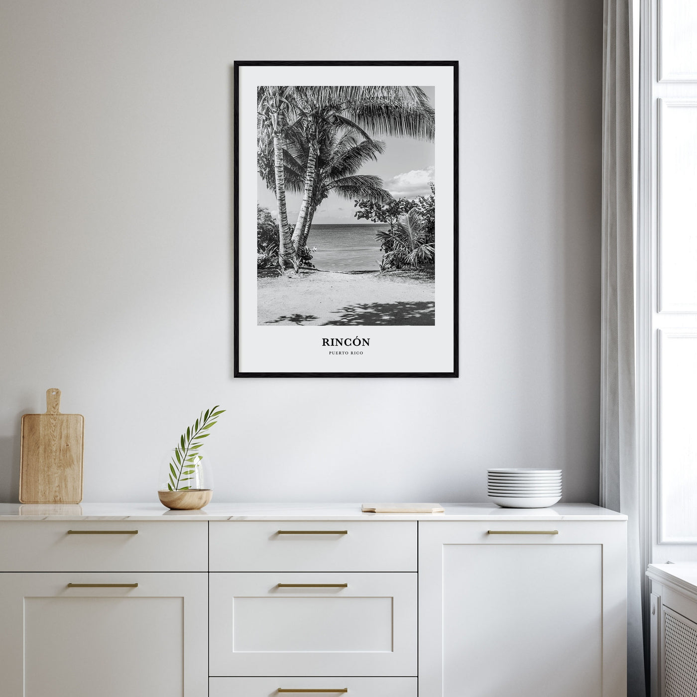 Rincón Portrait B&W Poster