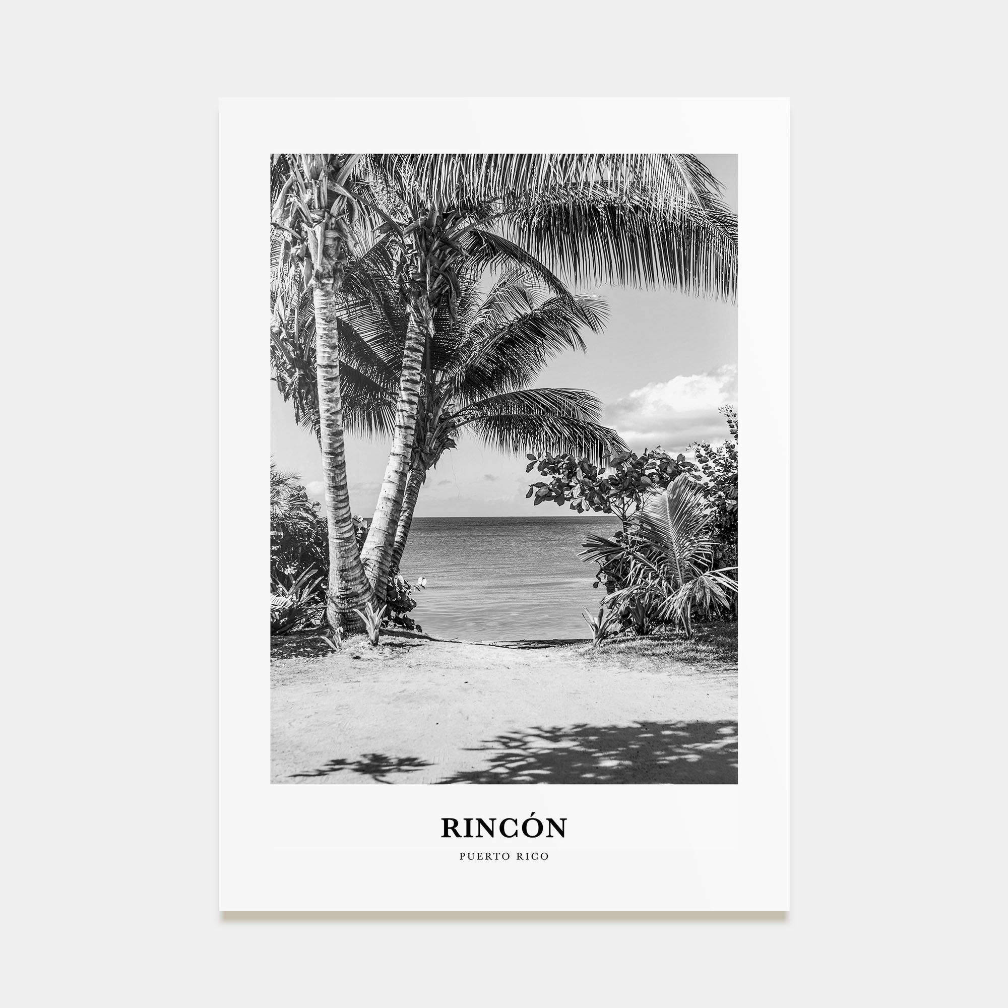 Rincón Portrait B&W Poster