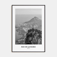 Rio de Janeiro Portrait B&W No 2 Poster