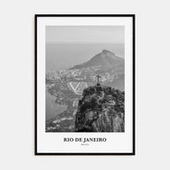 Rio de Janeiro Portrait B&W No 2 Poster