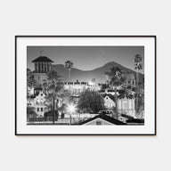 Riverside Landscape B&W Poster