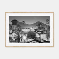 Riverside Landscape B&W Poster
