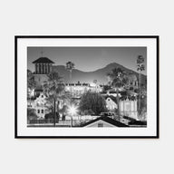 Riverside Landscape B&W Poster