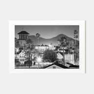 Riverside Landscape B&W Poster