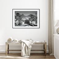 Riverside Landscape B&W Poster