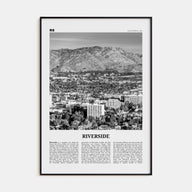Riverside Travel B&W Poster