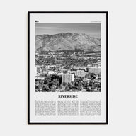 Riverside Travel B&W Poster