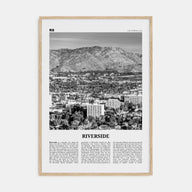 Riverside Travel B&W Poster