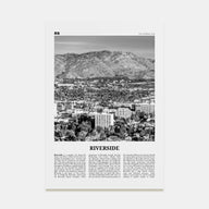 Riverside Travel B&W Poster