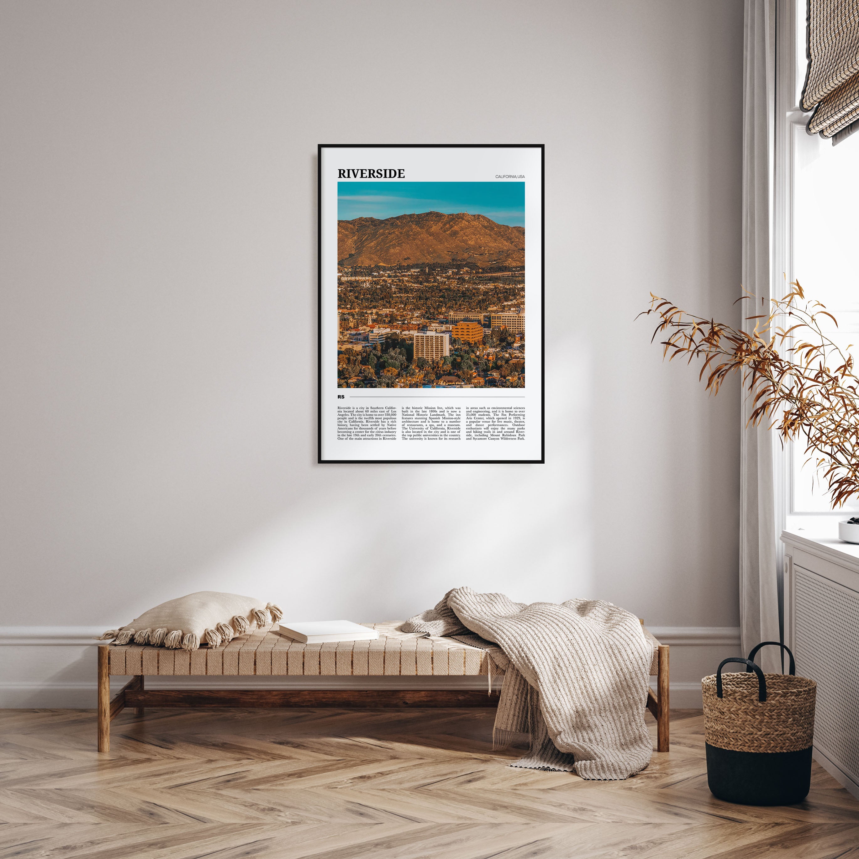 Riverside Travel Color Poster