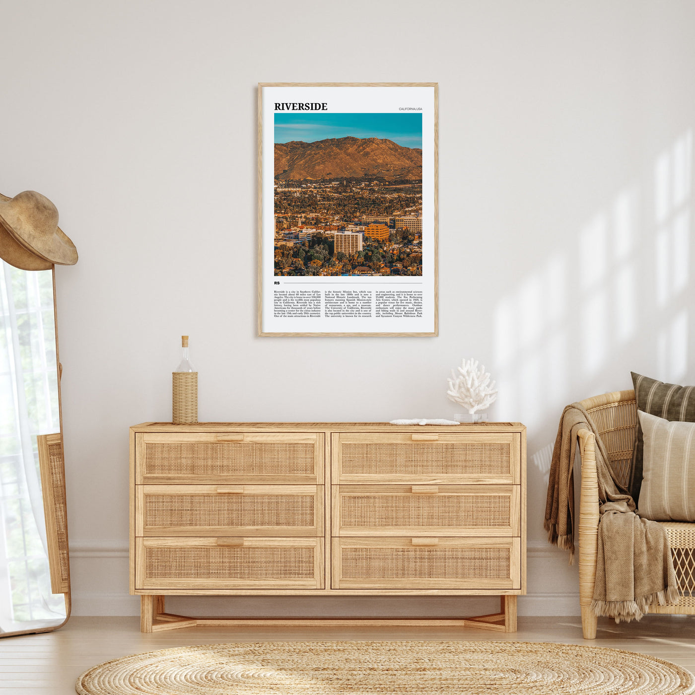 Riverside Travel Color Poster