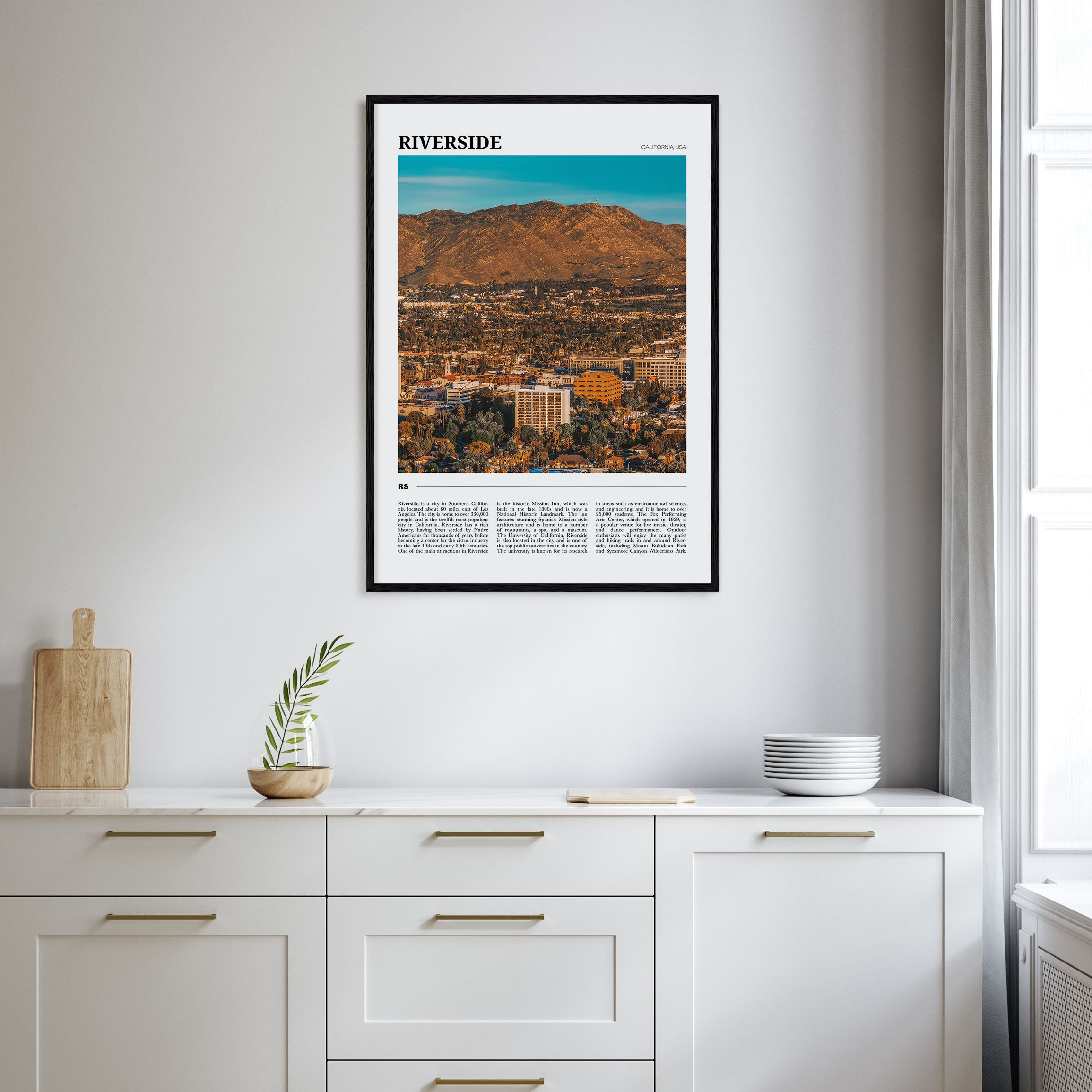 Riverside Travel Color Poster