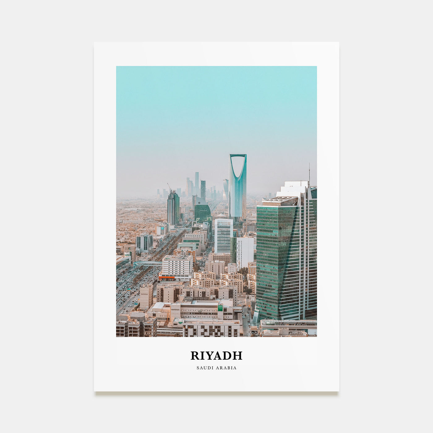 Riyadh Portrait Color Poster