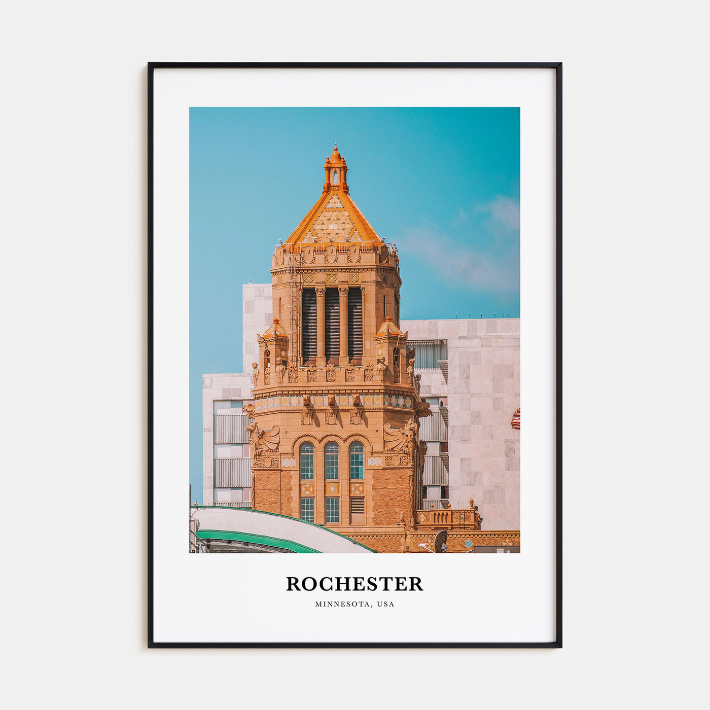 Rochester, Minnesota Portrait Color Poster