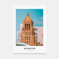 Rochester, Minnesota Portrait Color Poster