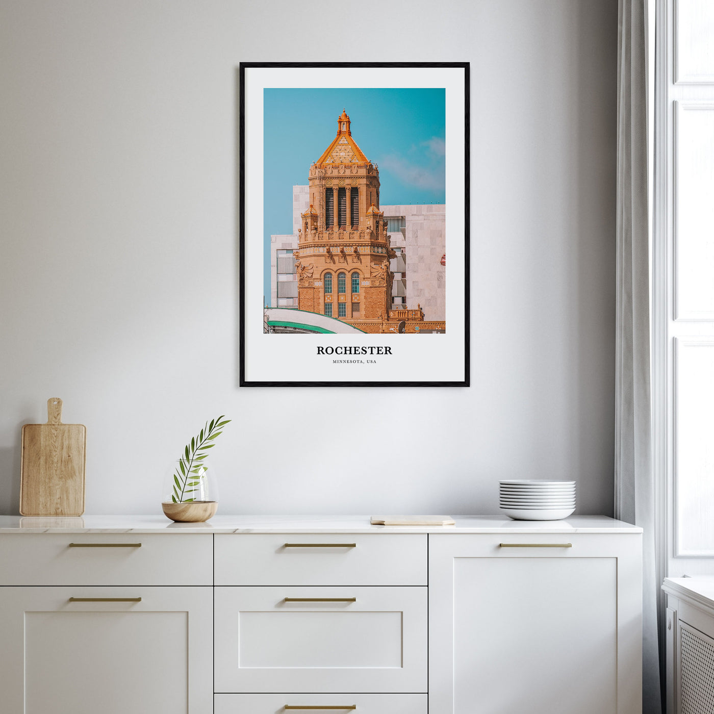 Rochester, Minnesota Portrait Color Poster
