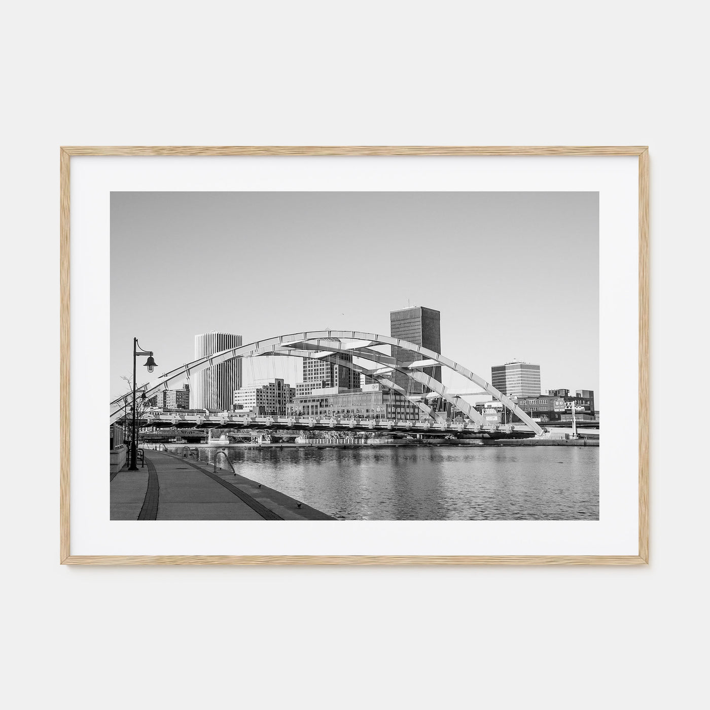 Rochester, New York Landscape B&W Poster