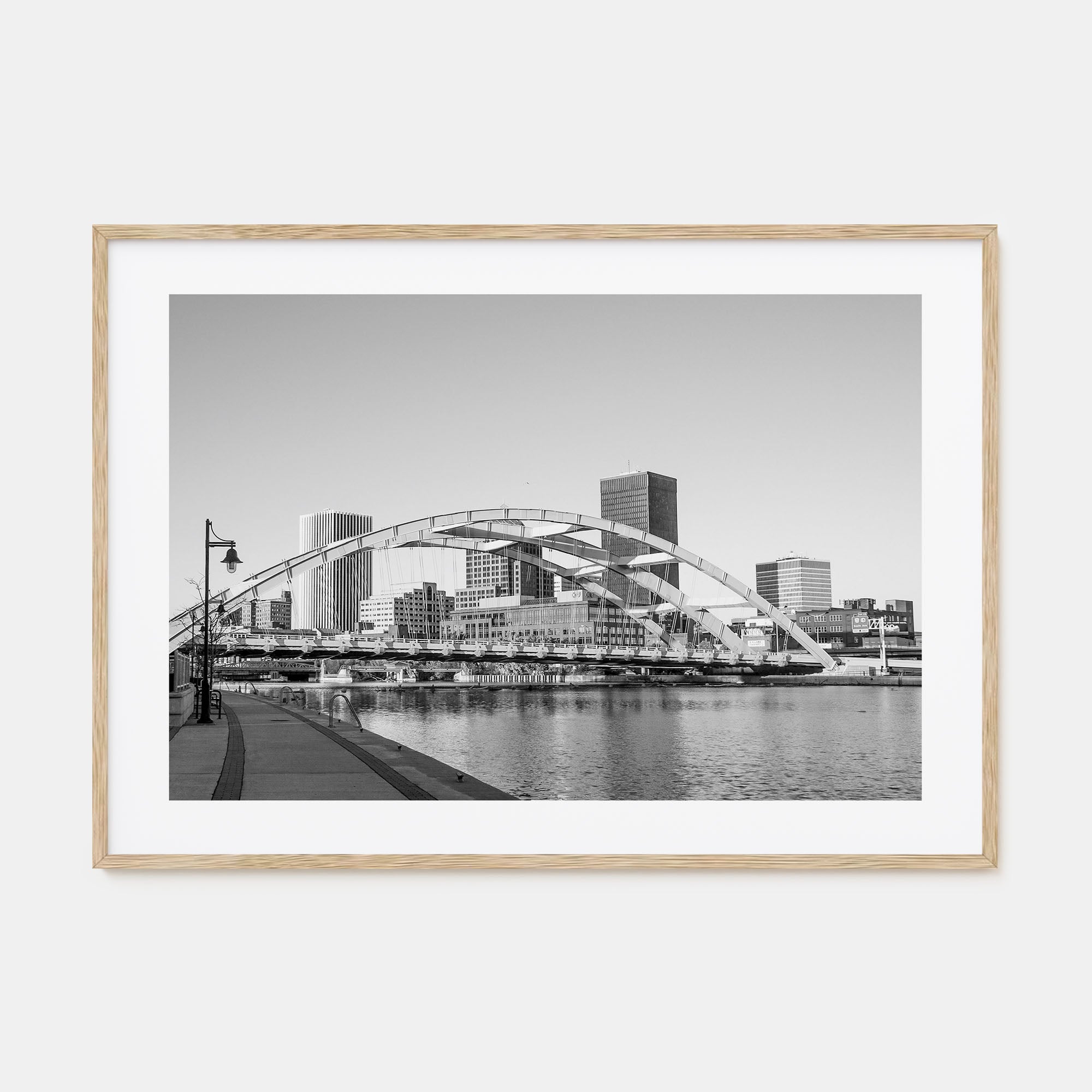 Rochester, New York Landscape B&W Poster