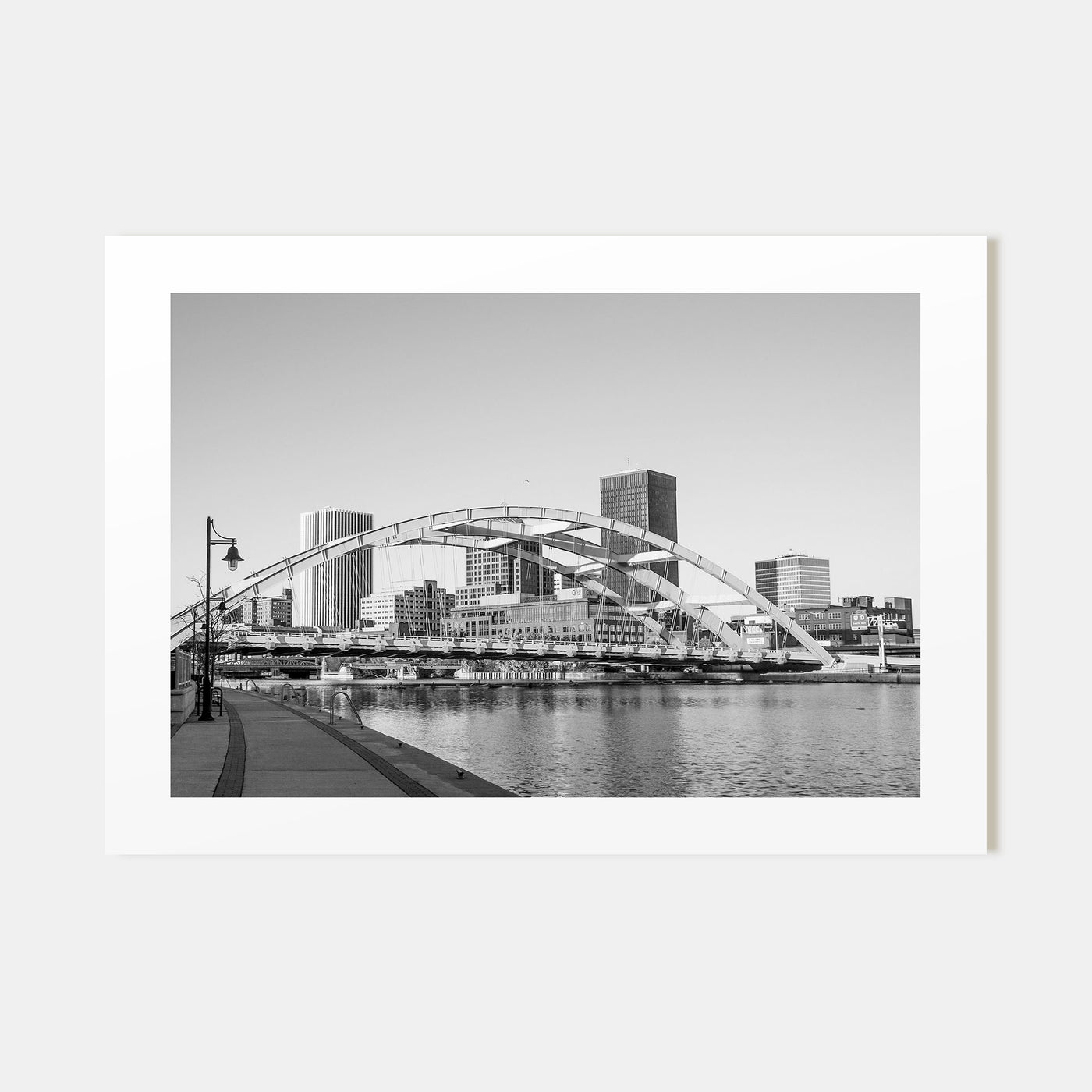 Rochester, New York Landscape B&W Poster