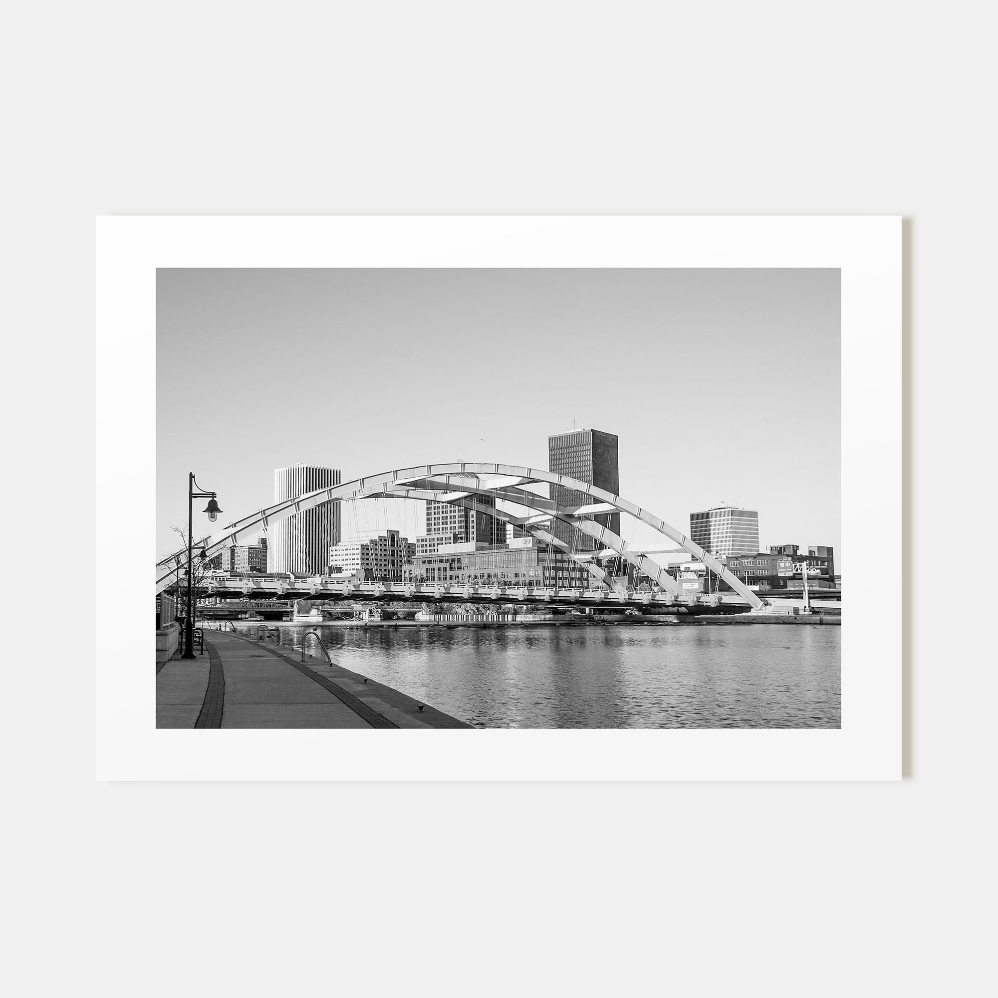 Rochester, New York Landscape B&W Poster