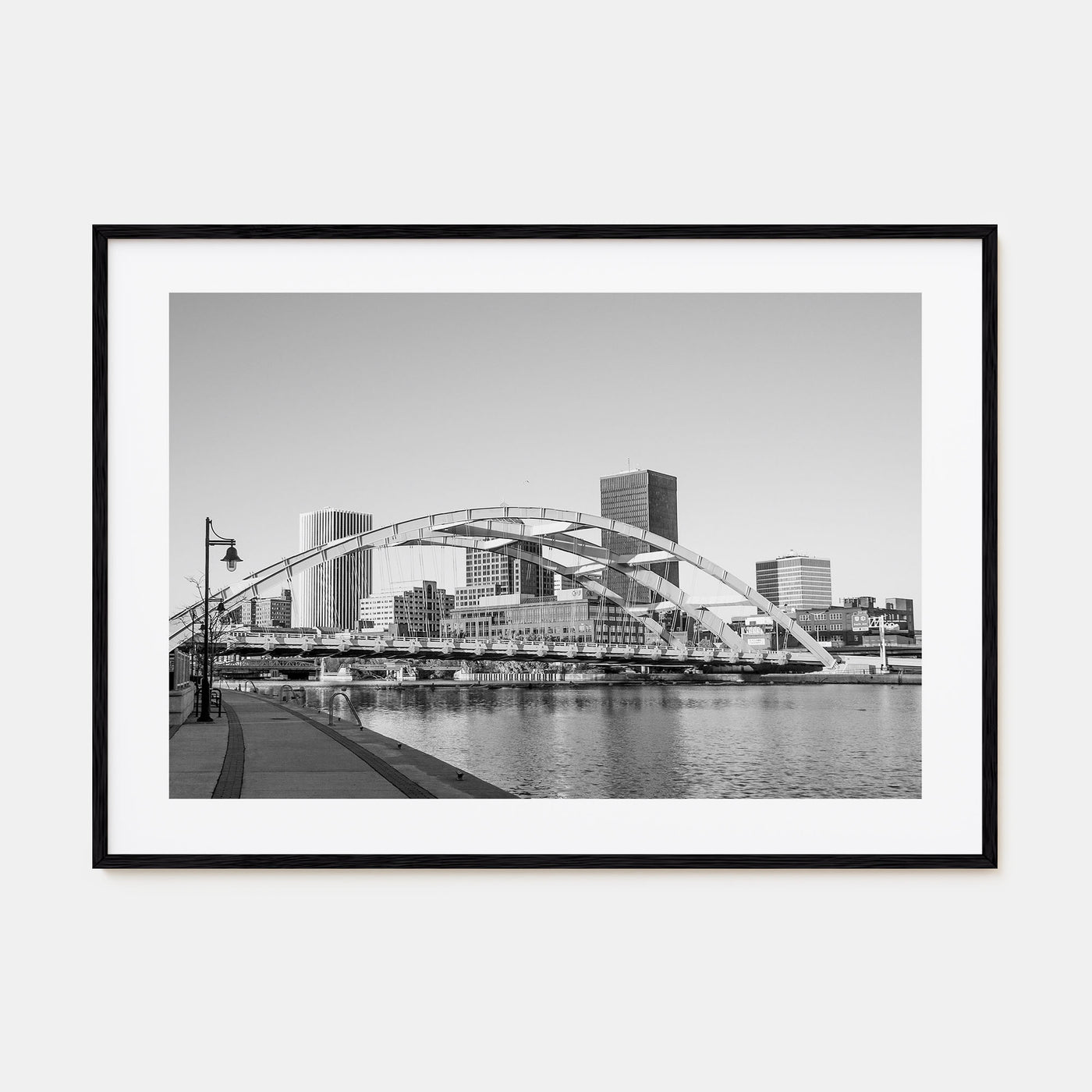 Rochester, New York Landscape B&W Poster