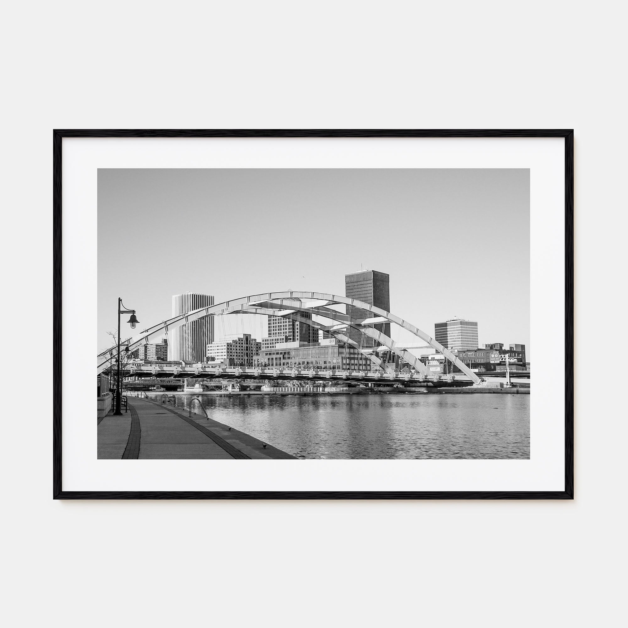 Rochester, New York Landscape B&W Poster